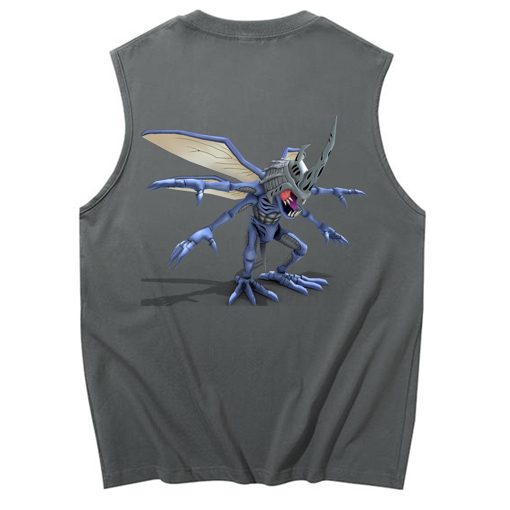 （画像用） Digimon デジタルモンスター/デジモン コットン100％タンクトップ（背面プリント）